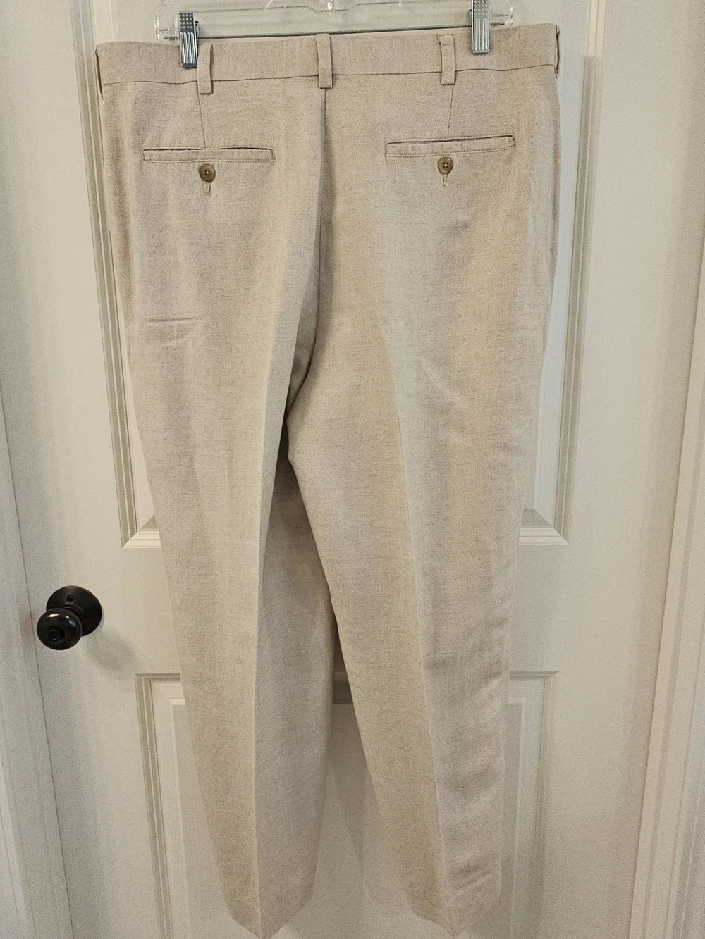 Cubavera Men's Linen Blend Light Beige Dress Pants Size 36/32